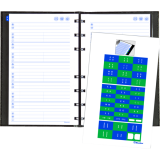 Blueline&reg; NotePro&trade; Telephone and Address Book 8"x5" 100 pgs Trilingual Black