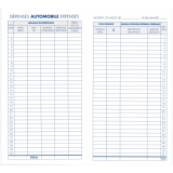 Blueline&reg; Automobile Expense Book 6-3/8"x3-1/2" Bilingual