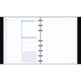 Blueline&reg; NotePro&trade; Daily Undated Planner 9-1/4"x7-1/4" 192 pages Bilingual