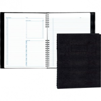 Blueline NotePro Undated Daily Planner 8-1/2"x11" Black