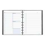 Blueline&reg; NotePro Daily Undated Organizer 10-3/4"x8-1/2" 200pgs Bilingual
