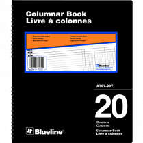 Blueline&reg; A767 Columnar Book 12"x10" 20-column