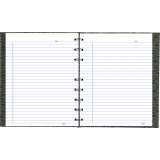 Blueline&reg; NotePro&trade; Notebook Ostrich 9-1/4"x7-1/4" Ruled 192pgs Black