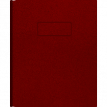 Blueline&reg; Hard Cover Perfect Bound Notebook 9-1/4x7-1/4" 192pgs Ruled with Margin Red