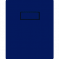 Blueline&reg; Hard Cover Perfect Bound Notebook 9-1/4x7-1/4" 192pgs Ruled with Margin Blue