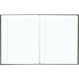 Blueline&reg; Hard Cover Perfect Bound Notebook 9-1/4x7-1/4" 192pgs Ruled with Margin Black