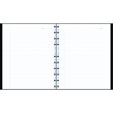 Blueline&reg; MiracleBind&trade; Notebook 11"x9-1/16" 150 pgs Black