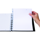 Blueline&reg; MiracleBind&trade; Notebook 9-1/4"x7-1/4" 150 pgs Black