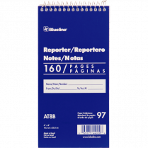 Blueline&reg; Reporter Notes 4"x8" 160 Pages