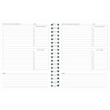 Blueline&reg; Task Planner 9-1/4"x7-1/4" Biilingual Black