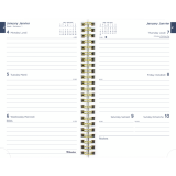Blueline&reg; Minimalist Weekly/Monthly Planner 12 Month 8"x5" Bilingual Assorted Covers