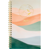 Blueline&reg; Minimalist Weekly/Monthly Planner 12 Month 8"x5" Bilingual Assorted Covers