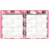 Blueline&reg; Essential Pink Ribbon Monthly Planner 8-7/8"x7-7/8" Bilingual Pink Daisy Design