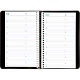 Blueline&reg; Essential Daily Planner 8"x5" English Black