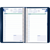 Blueline&reg; Essential Daily Planner 8"x5" English Blue