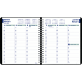 Blueline&reg; Essential Weekly Planner Soft Cover 8" x 6-1/2" Bilingual Black