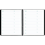 Blueline&reg; Essential Weekly Planner Soft Cover 8" x 6-1/2" Bilingual Black
