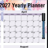 Blueline&reg; Yearly Wall Calendar 24" x 36" English