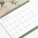 Blueline&reg; Minimalist Design Wall Calendar 12"x17" Bilingual Assorted Colours