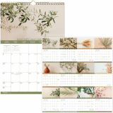 Blueline&reg; Minimalist Design Wall Calendar 12"x17" Bilingual Assorted Colours
