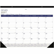 Blueline DuraGlobe Monthly Desk Pad Calendar 22"x17" English