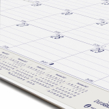 Blueline DuraGlobe Monthly Desk Pad Calendar 22"x17" English