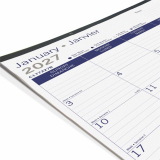 Blueline&reg; DuraGlobe&trade; Monthly Desk Pad 22"x17" Bilingual