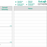 Blueline&reg; Ecologix&trade; Monthly Desk Pad 22"x17" Bilingual