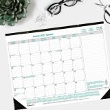 Blueline&reg; Ecologix&trade; Monthly Desk Pad 22"x17" Bilingual