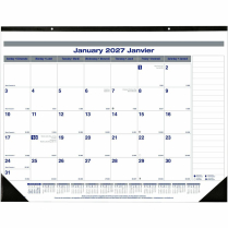 Blueline&reg; Net Zero Carbon&trade; Monthly Desk Pad 22" x 17" Bilingual
