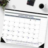 Blueline&reg; Net Zero Carbon&trade; Monthly Desk Pad 22" x 17" Bilingual
