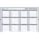 Blueline&reg; Net Zero Carbon&trade; Wall Calendar Laminated 24" x 36" English