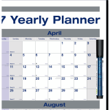 Blueline&reg; Net Zero Carbon&trade; Wall Calendar Laminated 24" x 36" English