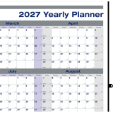 Blueline&reg; Net Zero Carbon&trade; Wall Calendar Laminated 24" x 36" English