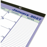 Blueline&reg; Monthly Desk/Wall Calendar 17-3/4"x10-7/8" English