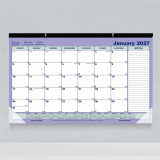 Blueline&reg; Monthly Desk/Wall Calendar 17-3/4"x10-7/8" English
