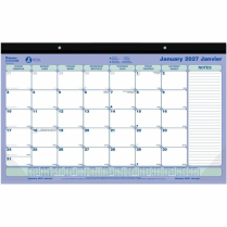 Blueline&reg; Monthly Desk/Wall Calendar 17-3/4"x10-7/8" Bilingual