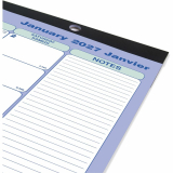 Blueline&reg; Monthly Desk/Wall Calendar 17-3/4"x10-7/8" Bilingual
