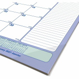 Blueline&reg; Monthly Desk/Wall Calendar 17-3/4"x10-7/8" Bilingual