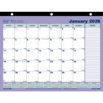 Brownline&reg; Monthly Desk/Wall Calendar 11"x8-1/2" English