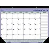 Blueline&reg; Monthly Desk/Wall Calendar 21-1/4"x16" English