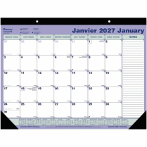 Blueline&reg; Monthly Desk/Wall Calendar 21-1/4"x16" Bilingual