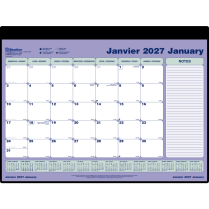 Blueline&reg; Monthly Desk/Wall Calendar 24-1/4"x19-1/8" Bilingual
