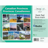 Blueline&reg; Desk Pad Canadian Province 22"x17" Bilingual