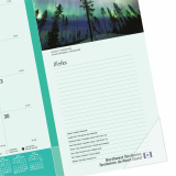 Blueline&reg; Desk Pad Canadian Province 22"x17" Bilingual