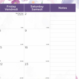 Blueline&reg; Monthly Desk Pad  17-3/4"x10-7/8" Bilingual Floral Design