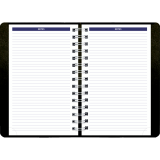 Blueline&reg; DuraGlobe&trade; Daily Planner Soft Cover 8" x 5" Bilingual Black