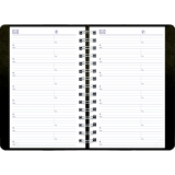 Blueline&reg; DuraGlobe&trade; Daily Planner Soft Cover 8" x 5" Bilingual Black