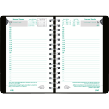 Blueline&reg; EcoLogix&reg; Daily Diary 8" x 5" Bilingual Black