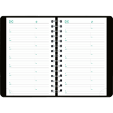 Blueline&reg; EcoLogix&reg; Daily Diary 8" x 5" Bilingual Black